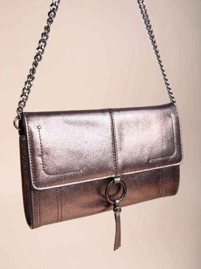 Handtasche mit Metallic-Effekt GABRIEL