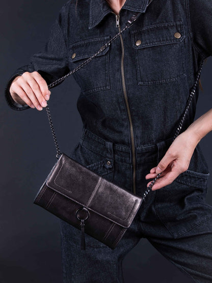 Handtasche mit Metallic-Effekt GABRIEL