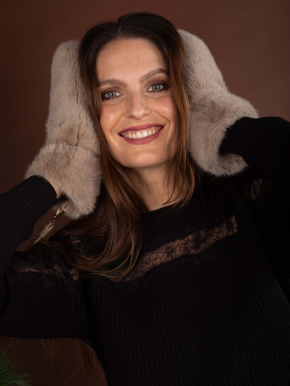 Fäustlinge aus Kunstfell