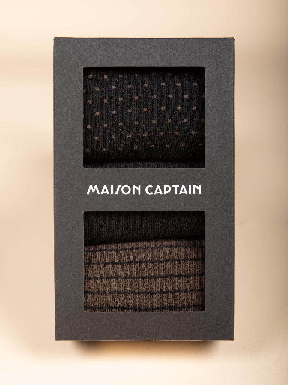 3er-Pack Jacquard-Socken in Kaki