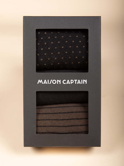 3er-Pack Jacquard-Socken in Kaki