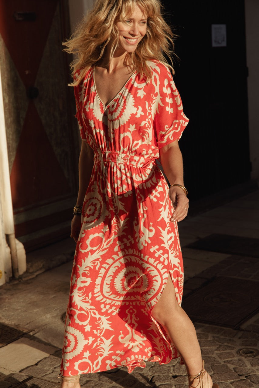 Kleid mit Batikdruck