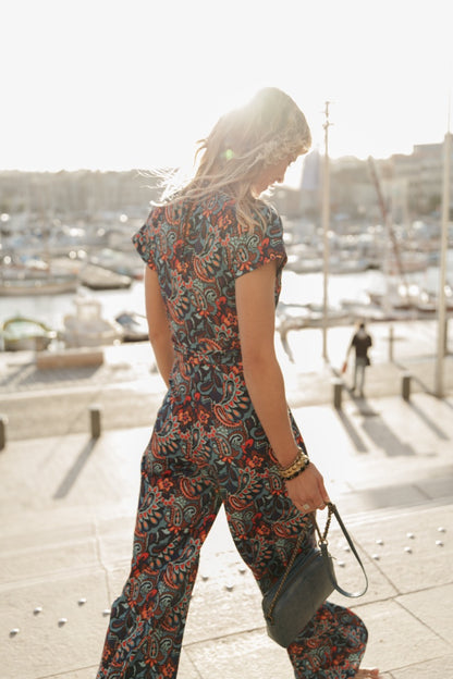 Jumpsuit im Paisleymuster