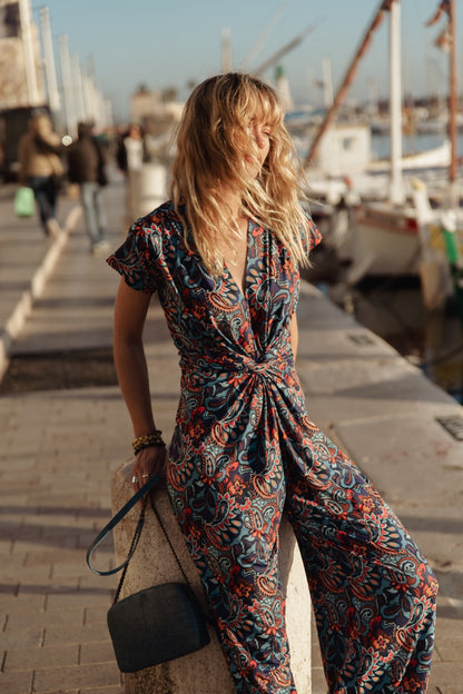 Jumpsuit im Paisleymuster