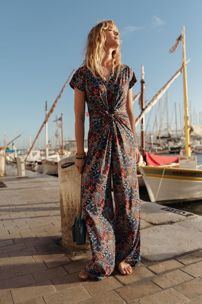 Jumpsuit im Paisleymuster