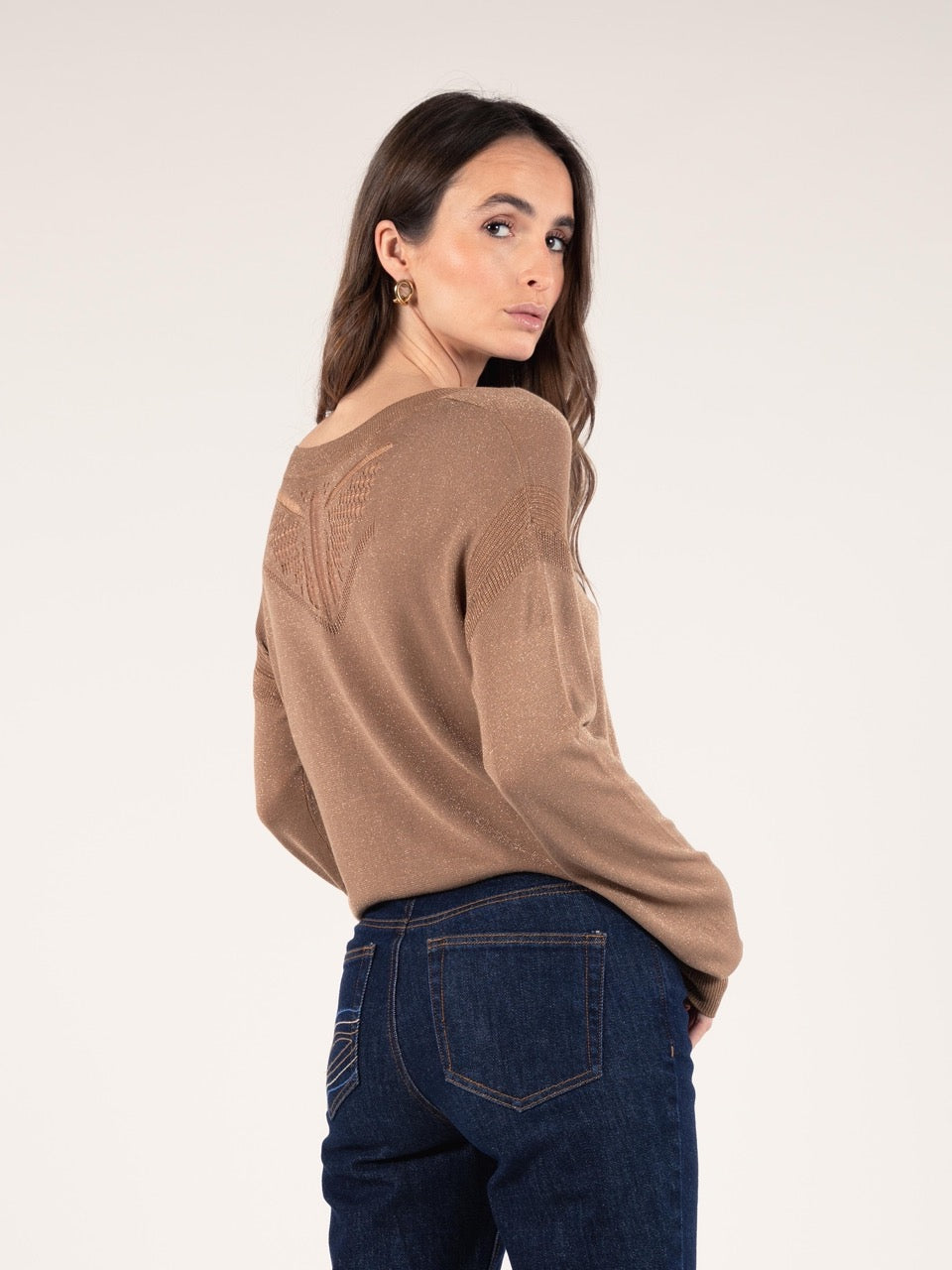 Reverso Lurex-Pullover