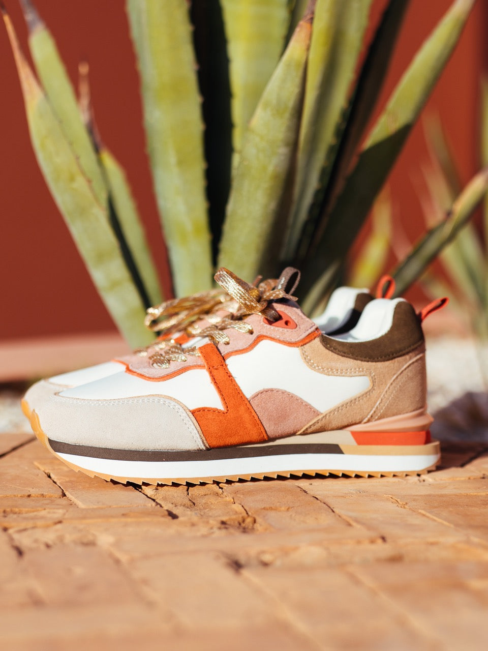 Running Sneakers in Terracotta