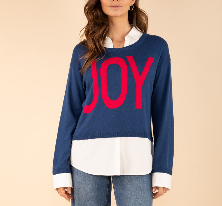 2-in-1 Pulli mit Bluseneinsatz