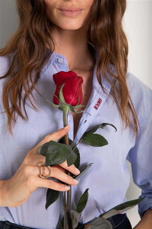 Besticktes Hemd „Amour“