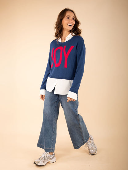 2-in-1 Pulli mit Bluseneinsatz