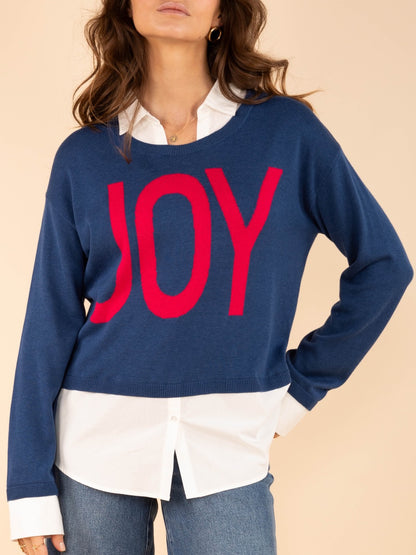 2-in-1 Pulli mit Bluseneinsatz