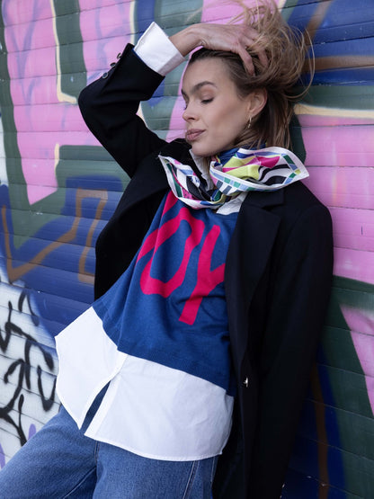 2-in-1 Pulli mit Bluseneinsatz